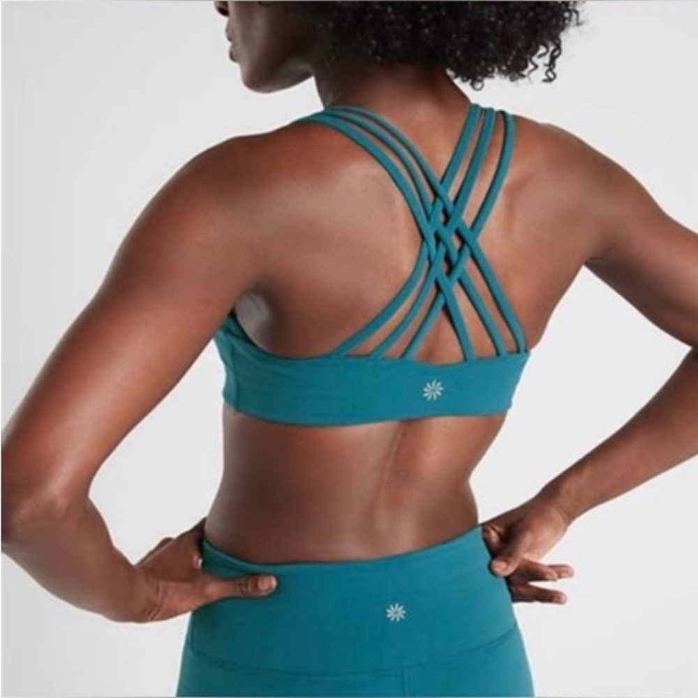 Hyper Focused A-C Bra Athleta Small Blue Teal